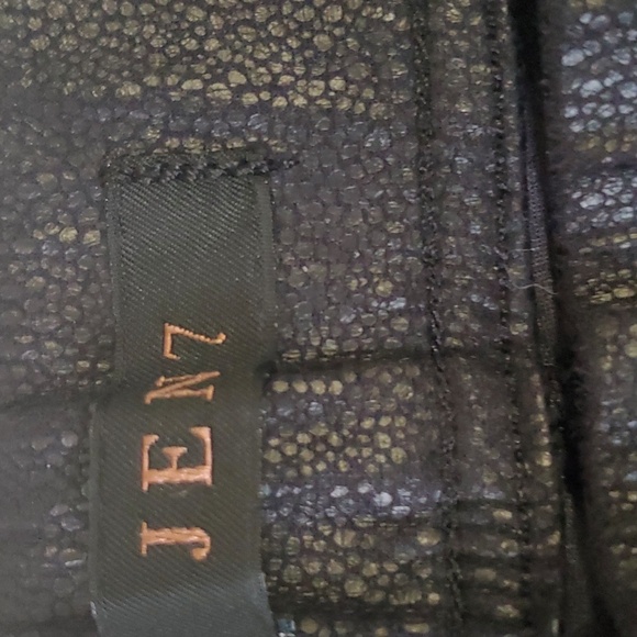 Jen 7 women faux leather pull on pants size 12 - Picture 4 of 13